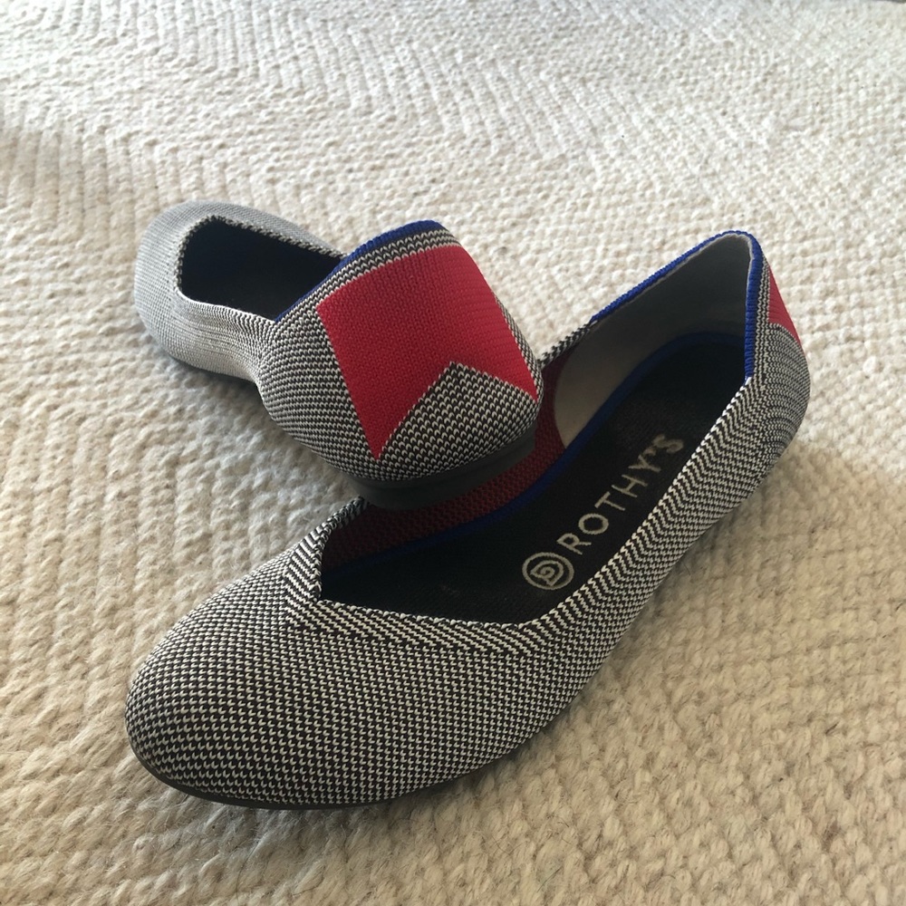 Rothy’s 8 gray The Flat round toe flat
